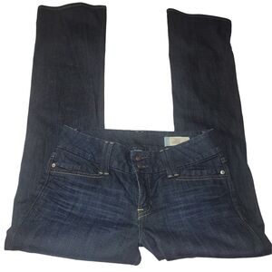 Gap Dark Blue Curvy Fit Straight Leg Jeans 8L